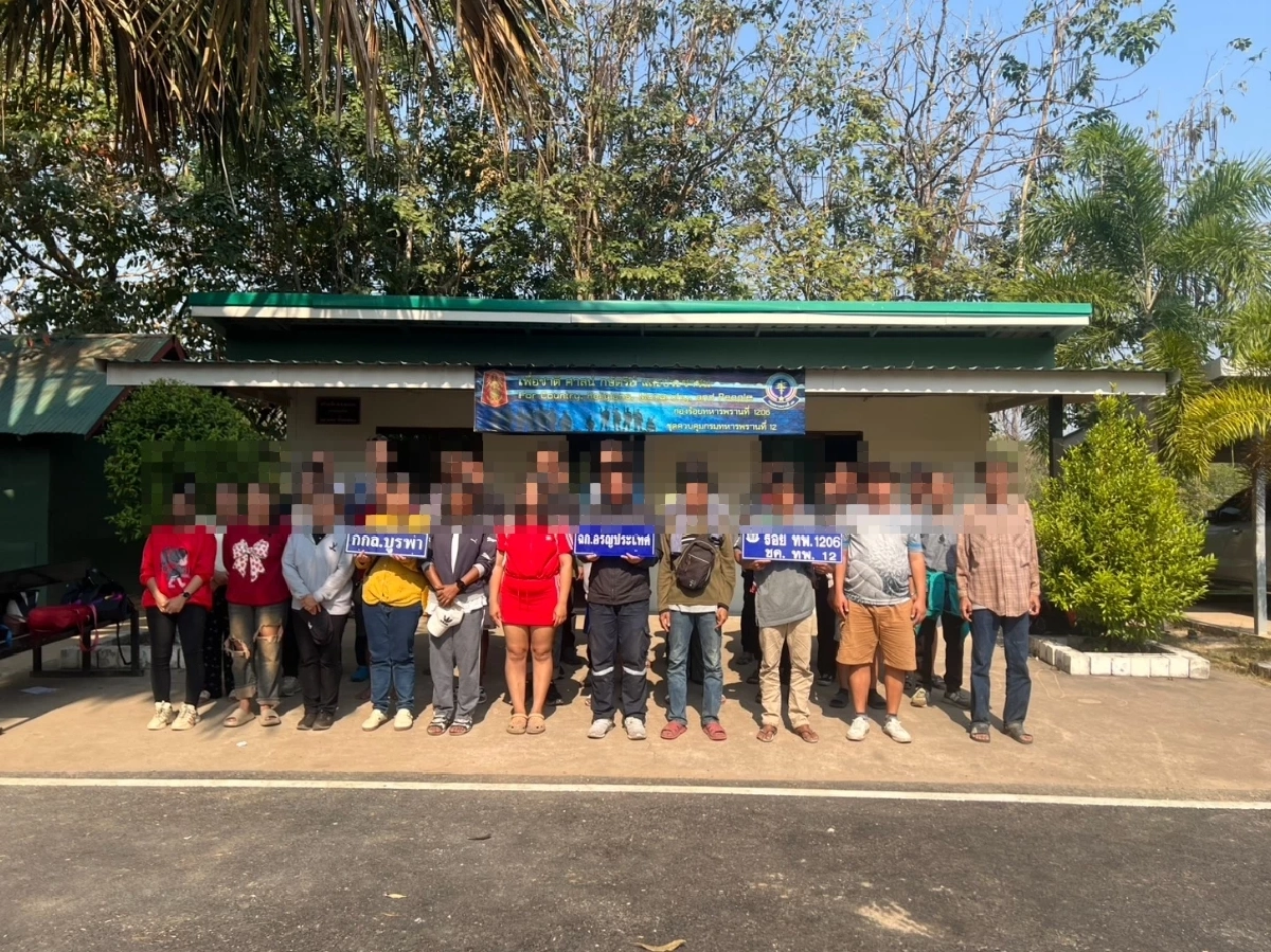 กองกำลังบูรพา สกัดขบวนการลักลอบข้ามแดน พบชาวไทย 35 คน