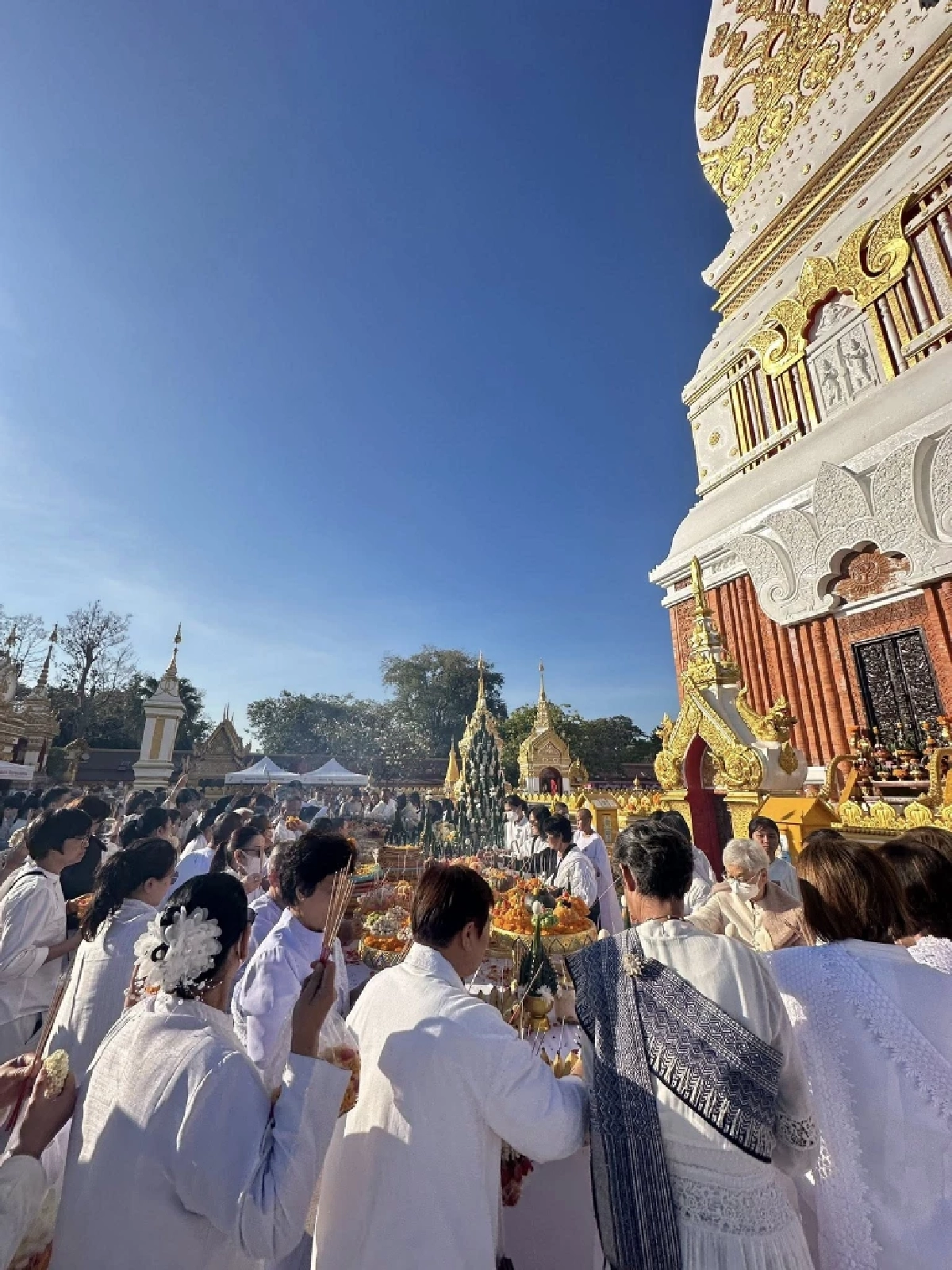 เลขธูปมงคลโผล่ชัด พิธีขอขมาพระธาตุพนม ก่อนวันแห่พระอุปคุต