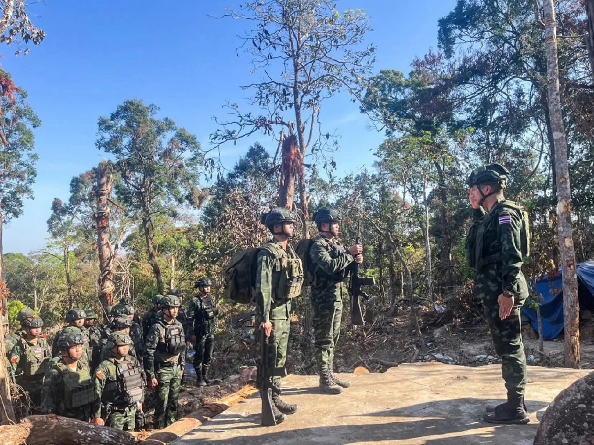 พัน.ร.12/ร.3 พัน.2 รับรายงานตัวนายทหารในสนาม พร้อมรักษาอธิปไตย