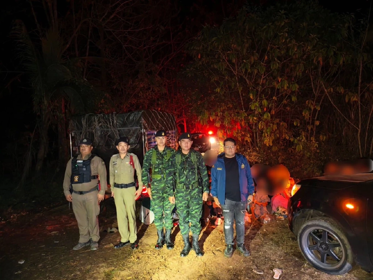 ฉก.ลาดหญ้า กกล.สุรสีห์ ทลายขบวนการขนแรงงานเถื่อน รวบ 114 ราย