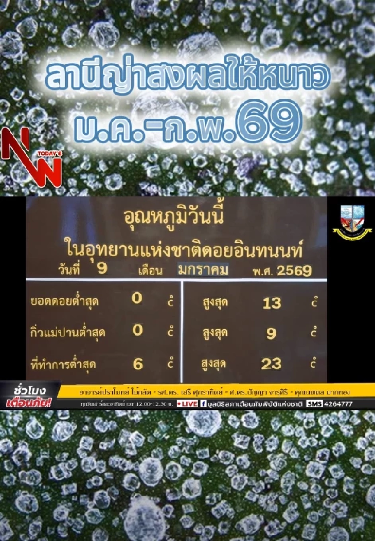 ผู้เชี่ยวชาญชี้อากาศเย็นลากถึง ก.พ. 69 พร้อมผลกระทบที่ห่วง