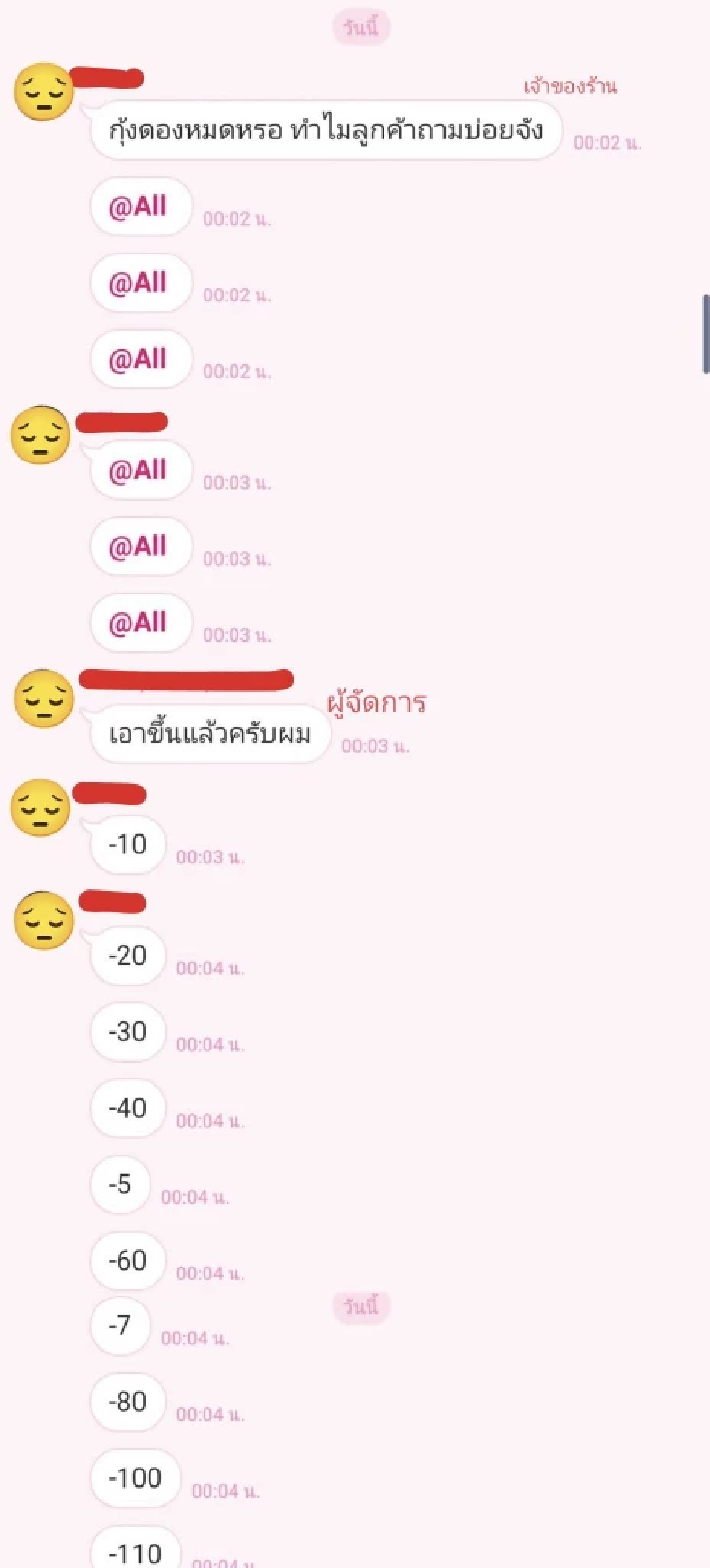 อย่างนี้ก็ได้ ร้านหมูกระทะดัง พนง.ตอบไลน์ช้าถูกหักเงินทั้งกะ