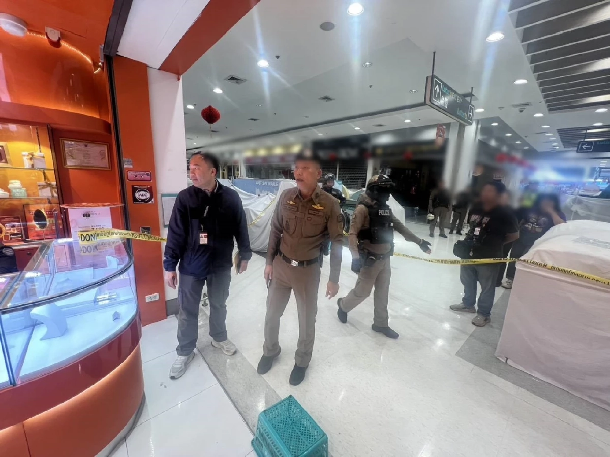 คนร้ายบุกเดี่ยว ชิงทองร้านดัง กวาดทองคำ 149 บาท เงินสดอีกนับแสน