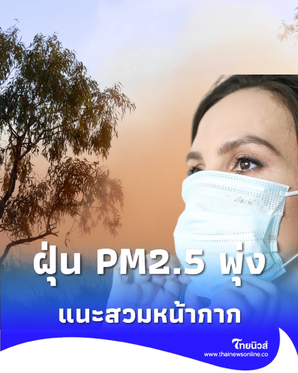 ฝุ่น PM2.5 พุ่งปรี๊ด พบ 27 พื้นที่ค่าเกินมาตรฐาน แนะสวมหน้ากาก
