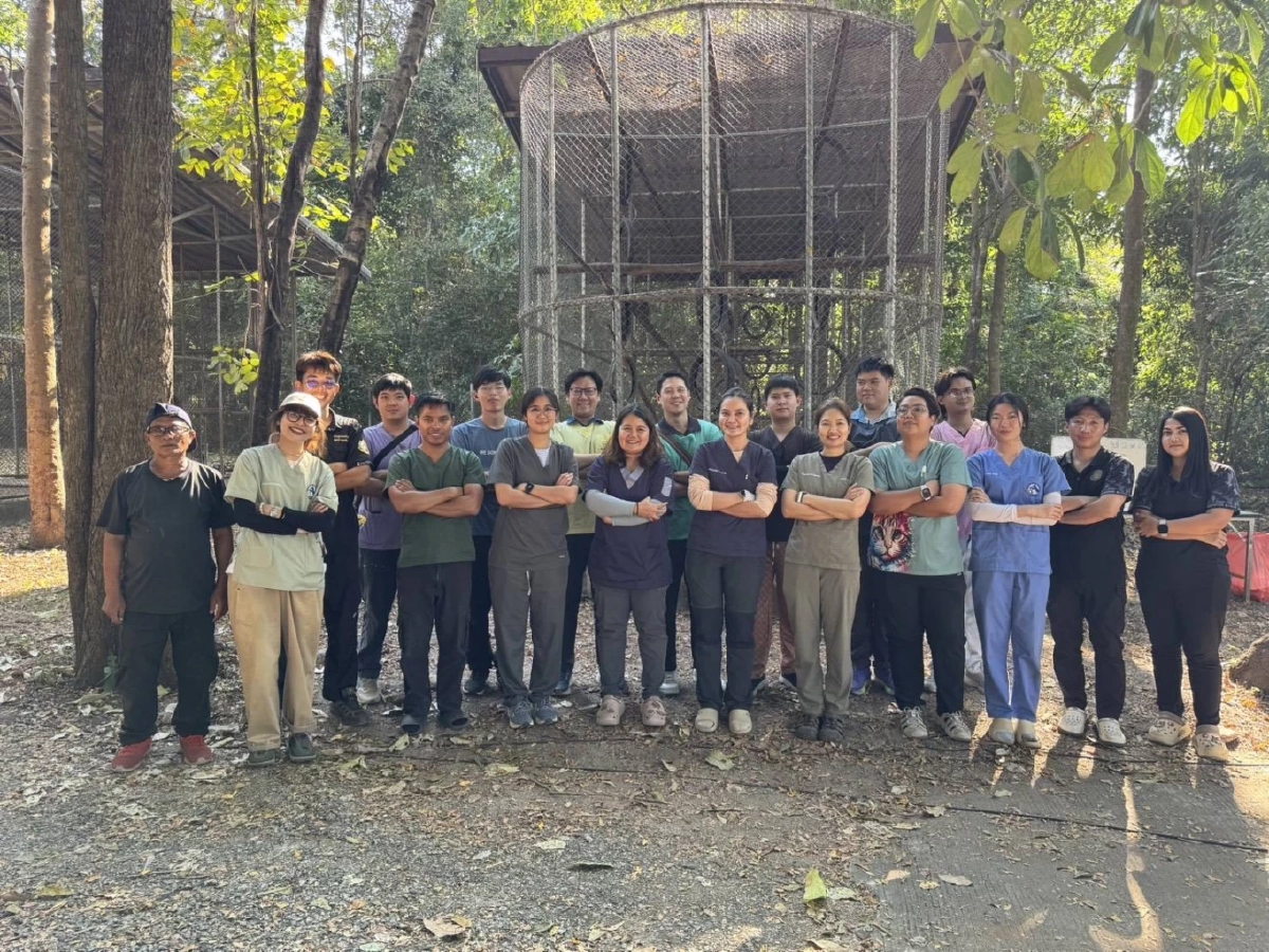 ห้วยขาแข้งจับมือทีมสัตวแพทย์ตรวจสุขภาพสัตว์ป่า สร้างฐานข้อมูล