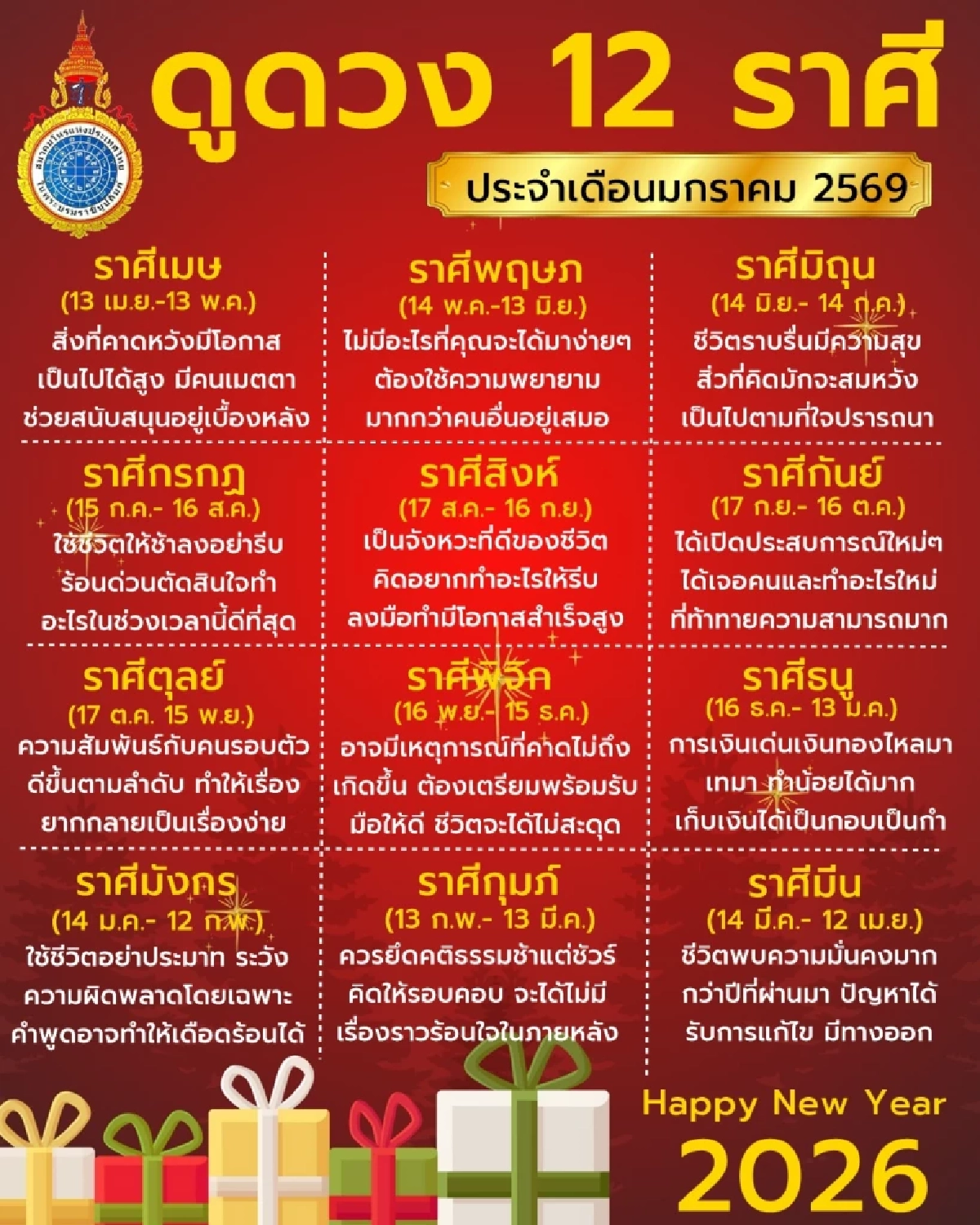 โหรดังเตือนแรง 2 ราศี ต้องระวังความผิดพลาดเดือน ม.ค. อย่าประมาท