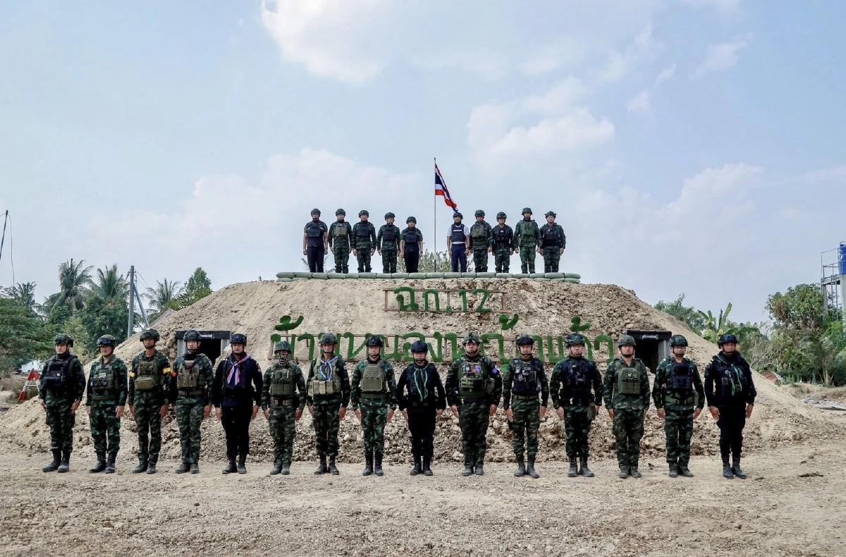 มทภ.1 รับคณะ รมว.กห. เยี่ยมให้กำลังใจทหารที่ปฏิบัติหน้าที่