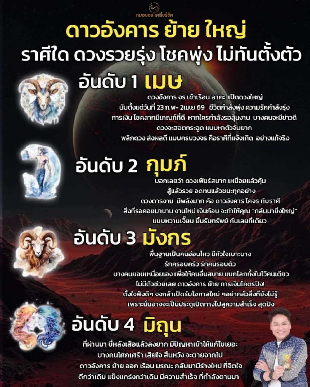 ดาวอังคารย้าย 4 ราศี การเงินโคตรปัง ประตูเปิดทางไปสู่ความสำเร็จ