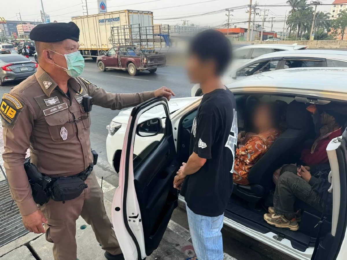 ทางหลวงอยุธยารวบกระบะลอบขนแรงงานต่างด้าว 7 ราย เตรียมเข้ากรุงฯ