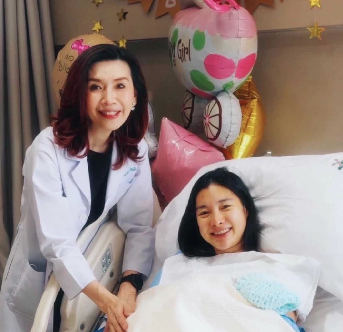 ยินดีด้วย "มด ณปภัช" คลอดลูกสาวคนแรกตั้งชื่อน่ารักมาก