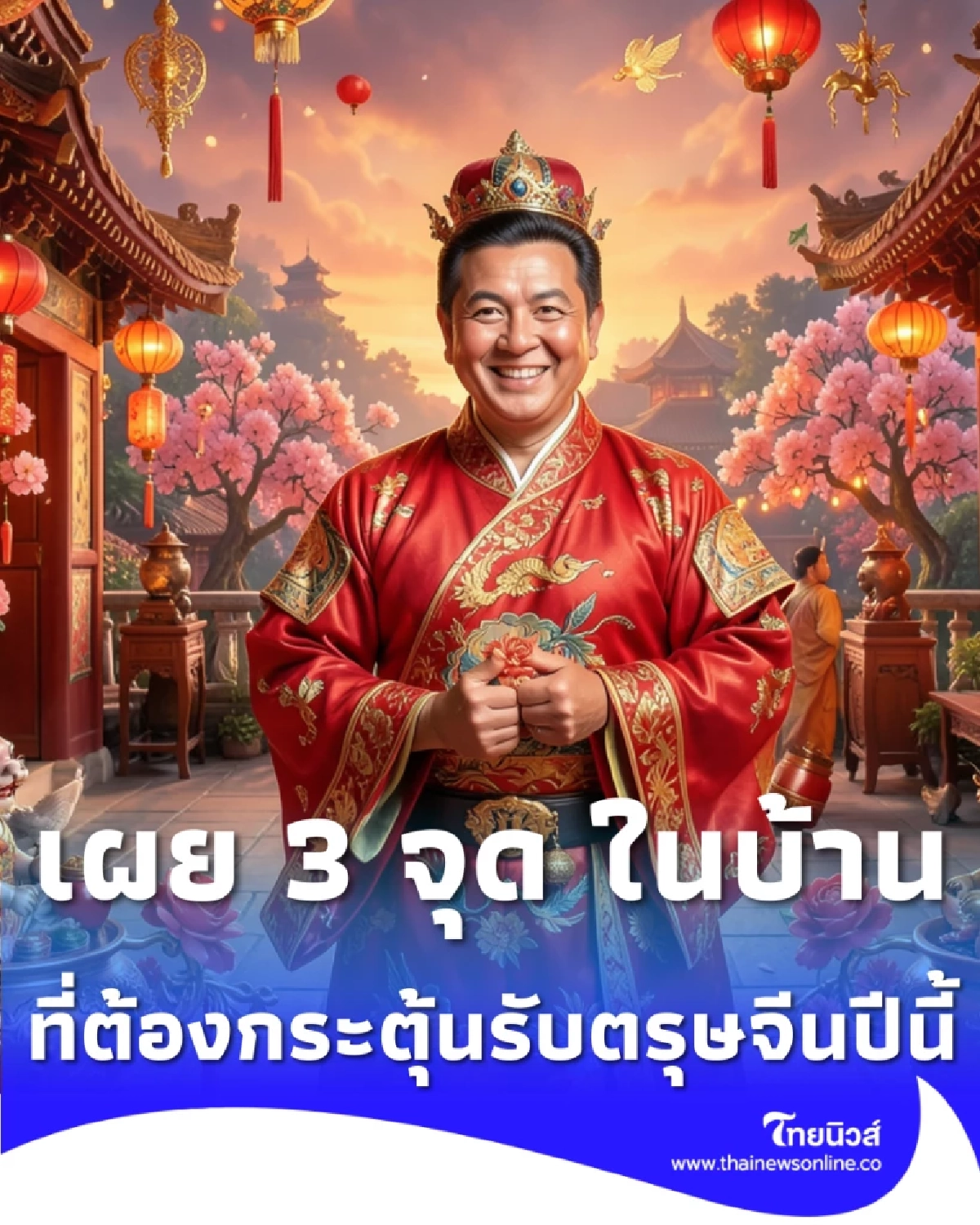 เผย 3 จุด ในบ้านที่ต้องกระตุ้นรับตรุษจีนปีนี้ เปลี่ยนทิศร้ายให้กลายเป็นขุมทรัพย์