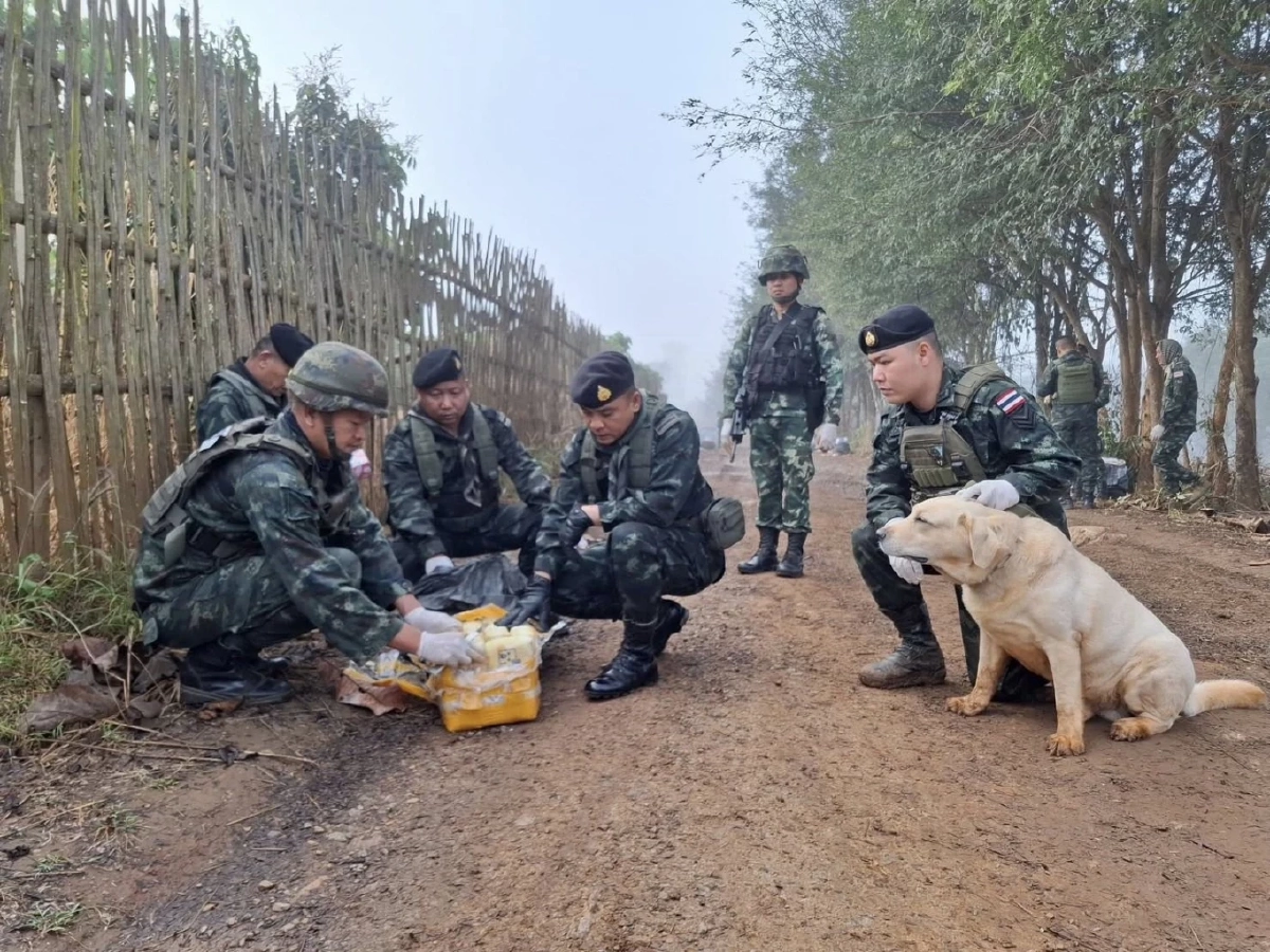 ผาเมืองสกัดขบวนการขนยา ยึดยาบ้า 5.46 ล้านเม็ด ไอซ์ 50 กก.