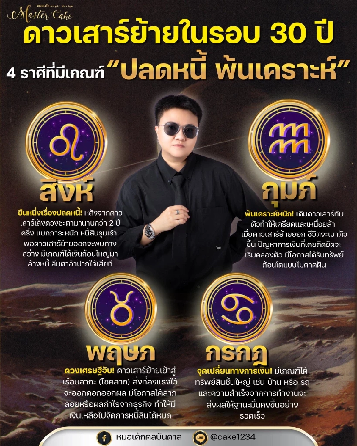 4 ราศี ดวงเศรษฐีจับ ดาวเสาร์ย้ายในรอบ 30 ปี ปลดหนี้ พ้นเคราะห์หนัก