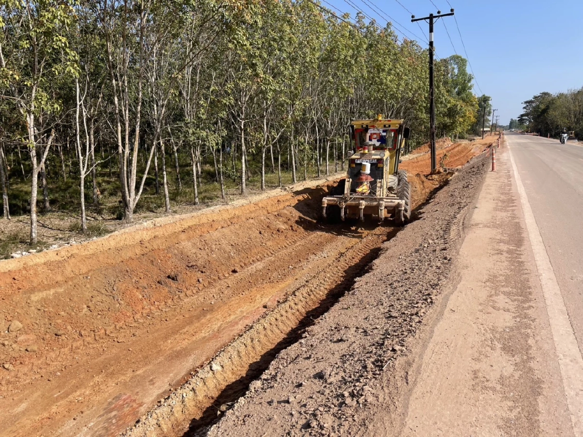 ลุยสร้างถนนใหม่สาย บก.3009 เชื่อมเซกา-บึงโขงหลง เสร็จปี 71