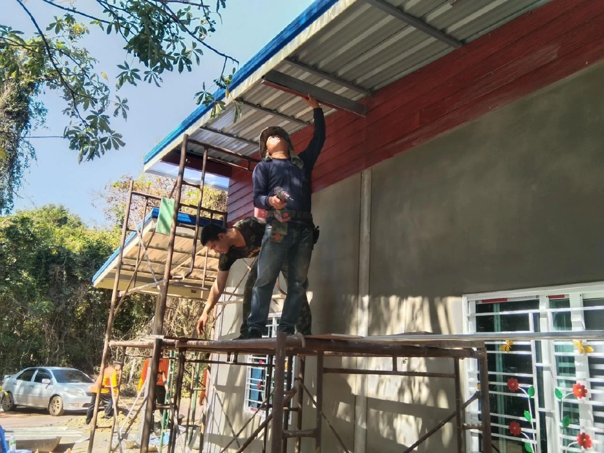 น้ำใจจากแนวหน้า สร้างบ้านหลังใหม่ให้ทหารพรานผู้เสียสละ