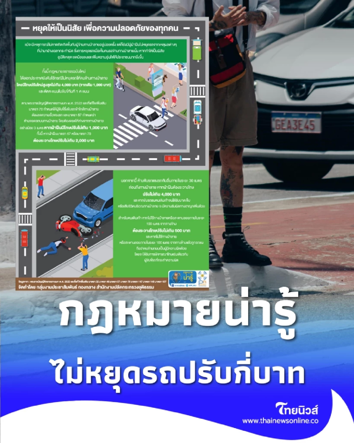 เลิกทำด่วน วิธีหยุดรถที่หลายคนเข้าใจผิด เสี่ยงทั้งคุกและค่าปรับ