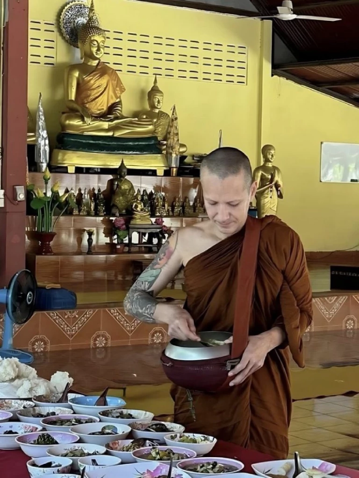 เปิดภาพล่าสุด "เดวิด อินธี" หลังบวชศึกษาธรรมะ ไร้กำหนดสึก