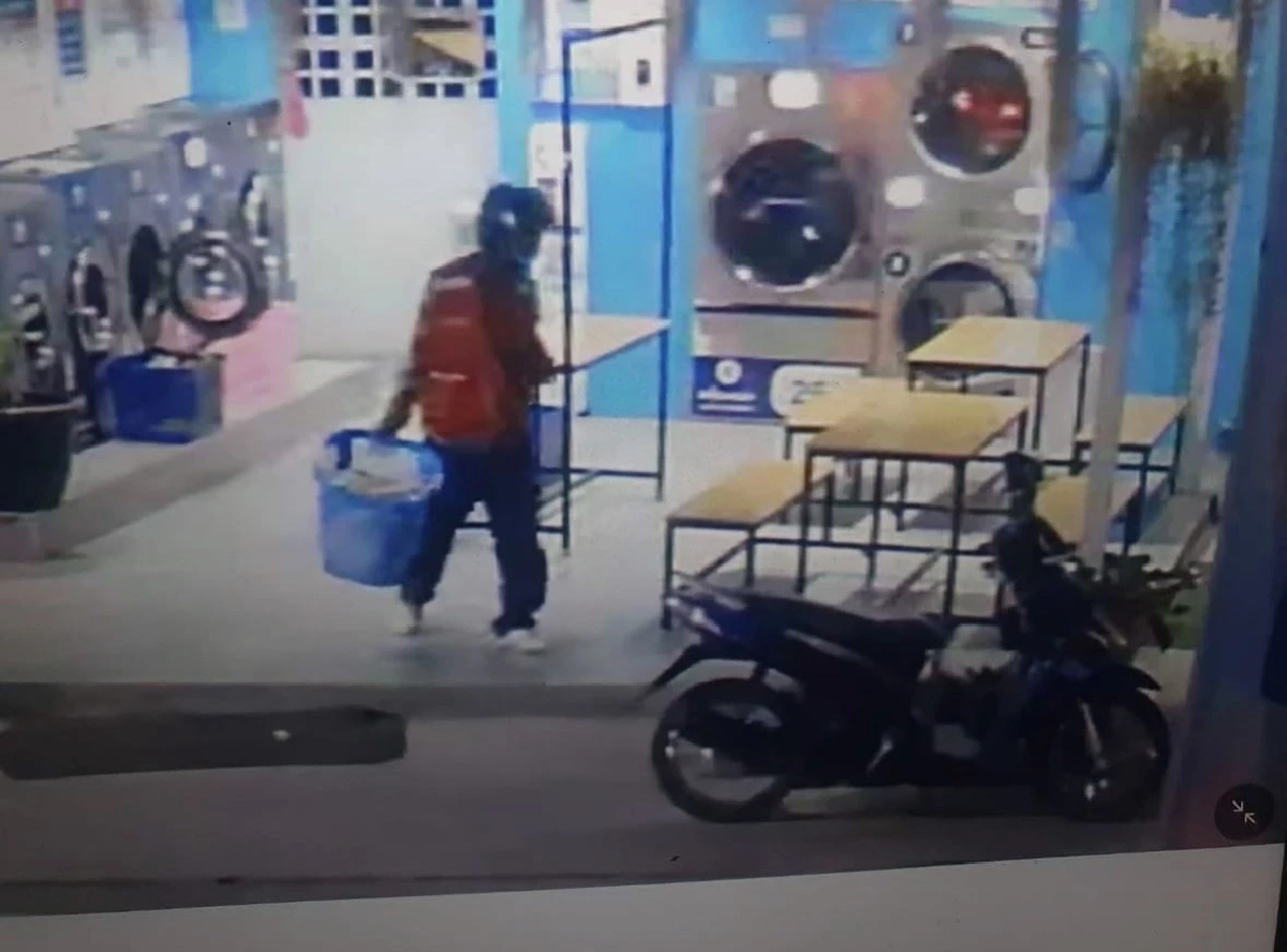 โจรชุดวินพัทยาอาละวาดซ้ำ ขโมยเสื้อผ้าแบรนด์เนมกลางร้านซัก