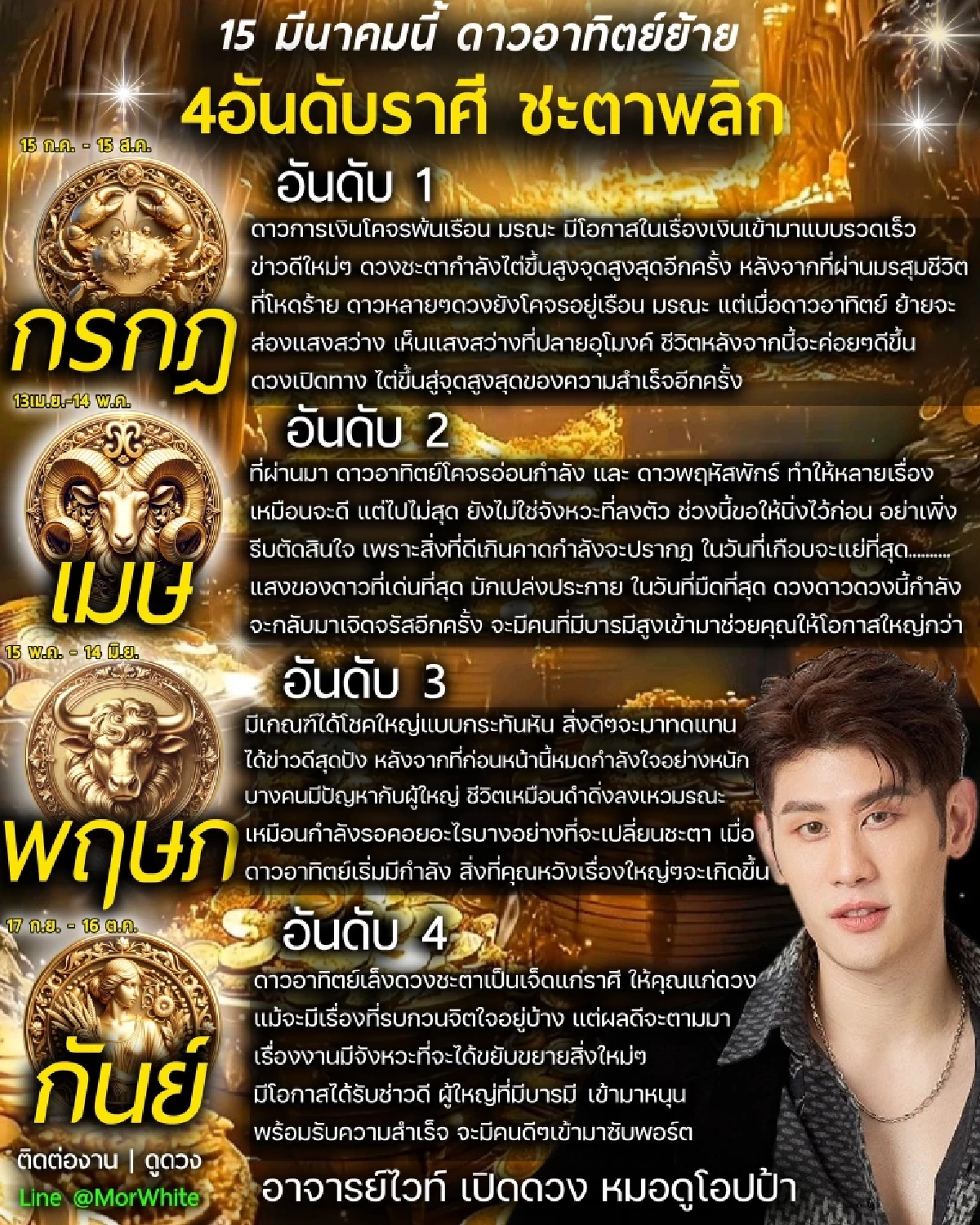 ดาวอาทิตย์ย้าย 4 ราศี ชะตาพลิก พ้นเรือนมรณะ ได้โชคใหญ่กะทันหัน