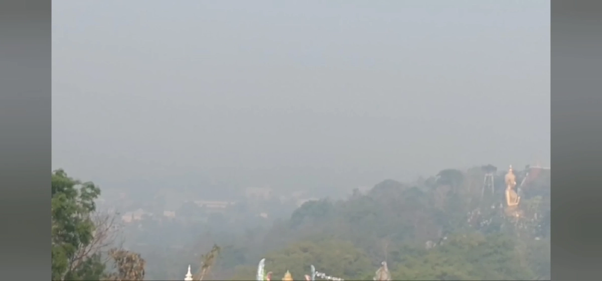 เชียงใหม่วิกฤต ฝุ่น PM 2.5 พุ่งสูง บดบังดอยสุเทพจมไปกับฝุ่น