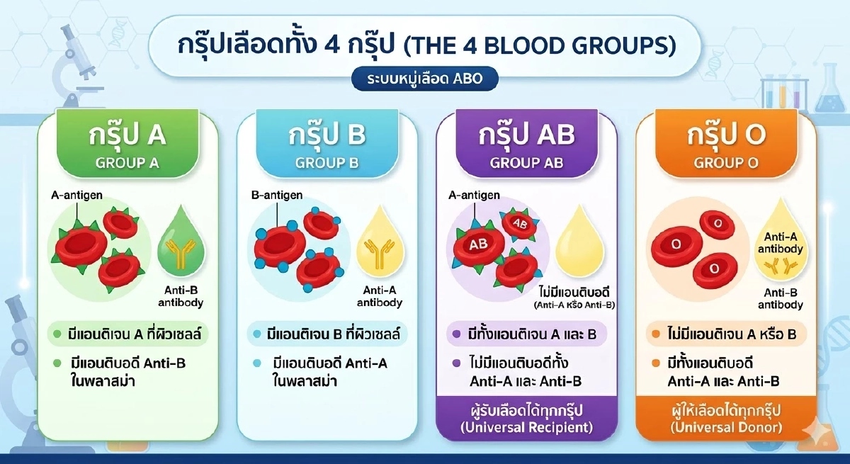 กรุ๊ปเลือดเสี่ยงมะเร็งที่สุด ล่าสุดนักวิจัยพบความเชื่อมโยง