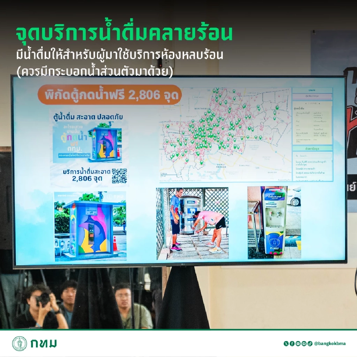  หนีร้อนได้แล้ว! กทม. เปิด 304 พิกัด  ลดเสี่ยงโรคลมแดดทั่วกรุง