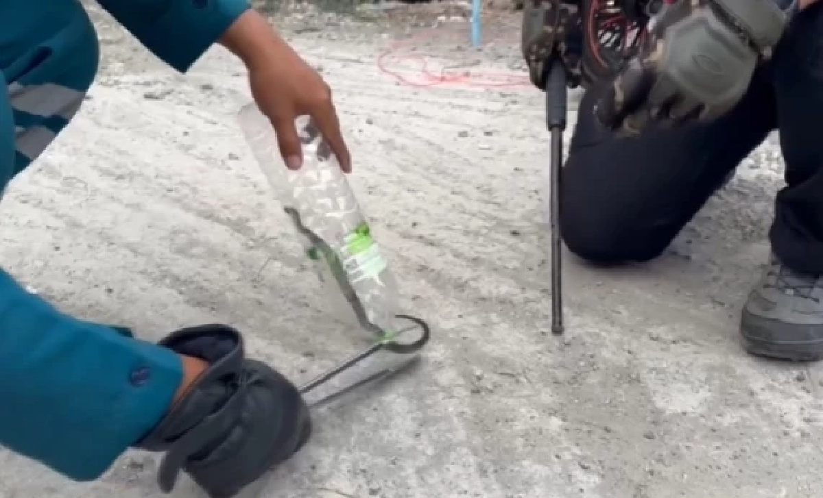 ระทึก! สาวขี่รถไปทำงาน ลูกงูเห่าเลื้อยโผล่ขึ้นมือขณะขับขี่