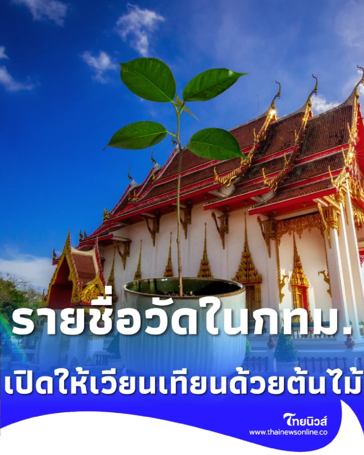 เปิดรายชื่อวัดในกทม. ที่เปิดให้เวียนเทียน วันมาฆบูชา ด้วยต้นไม้ได้