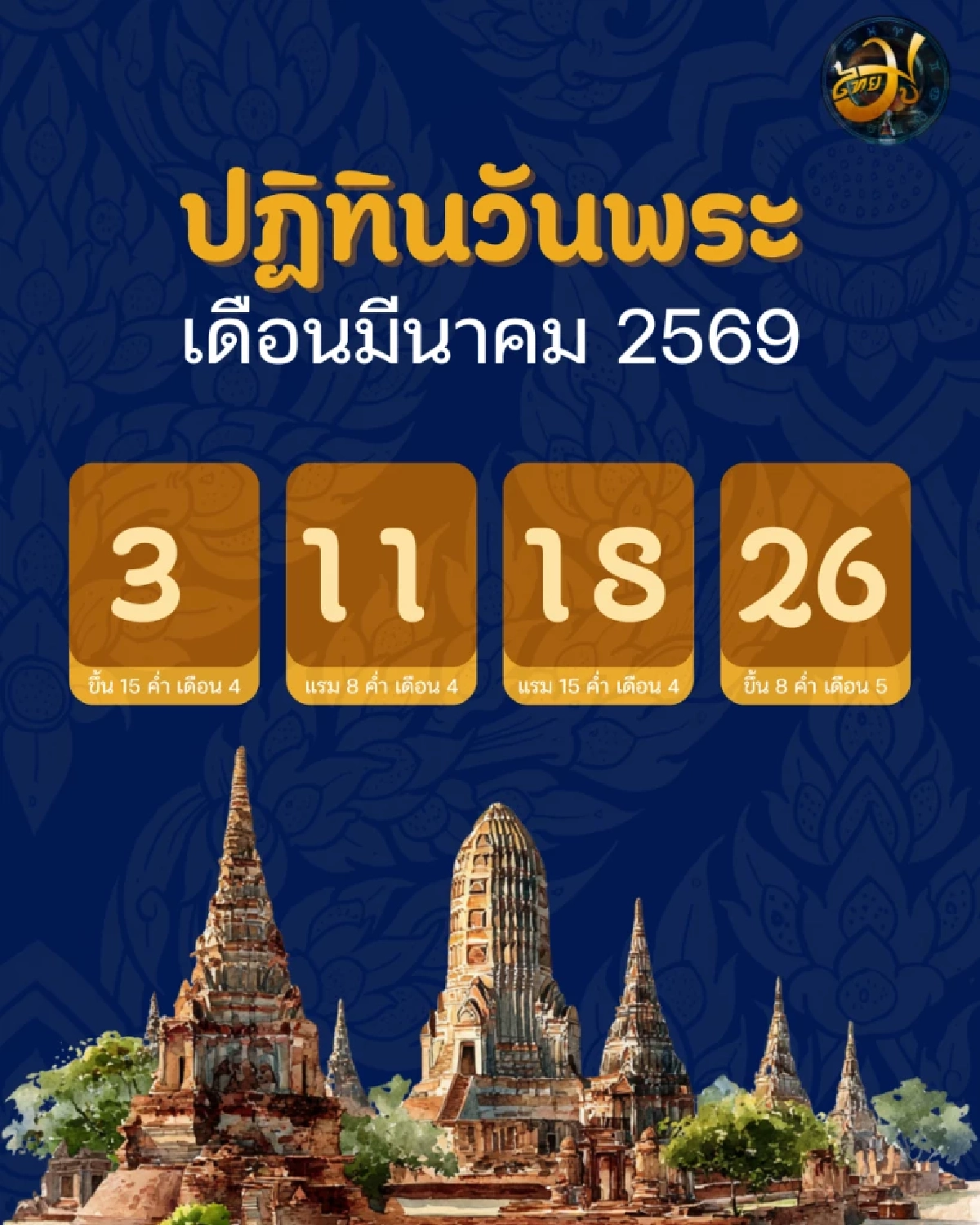 บทสวดมนต์ วันมาฆบูชา เสริมสิริมงคล รับบุญใหญ่ให้ชีวิตสว่างไสว เพจไทยมู 