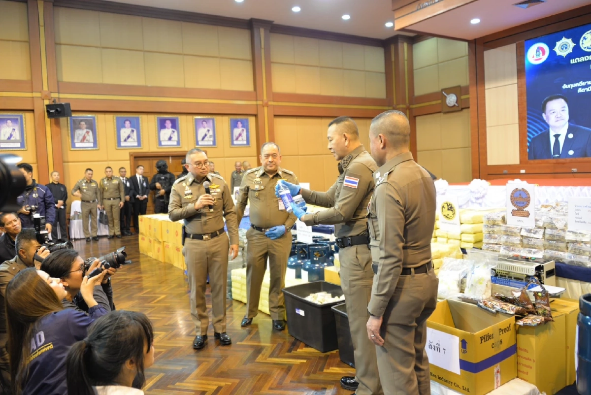 ทุบสถิติ 6 เดือนจับ 1.4 แสนคดี ยึดของกลาง-ทรัพย์ 5.8 พันล้าน