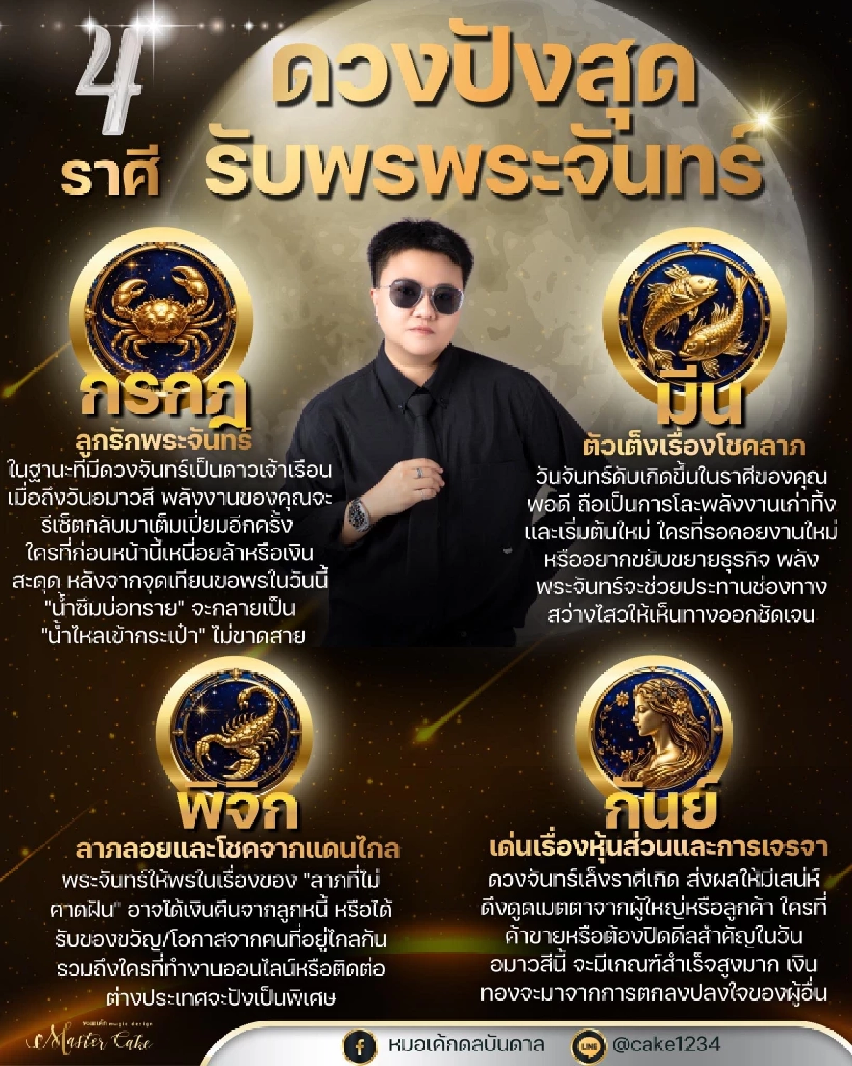 4 ราศีลูกรักพระจันทร์ ดวงปังสุด เงินไหลเข้า ตัวเต็งโชคลาภ