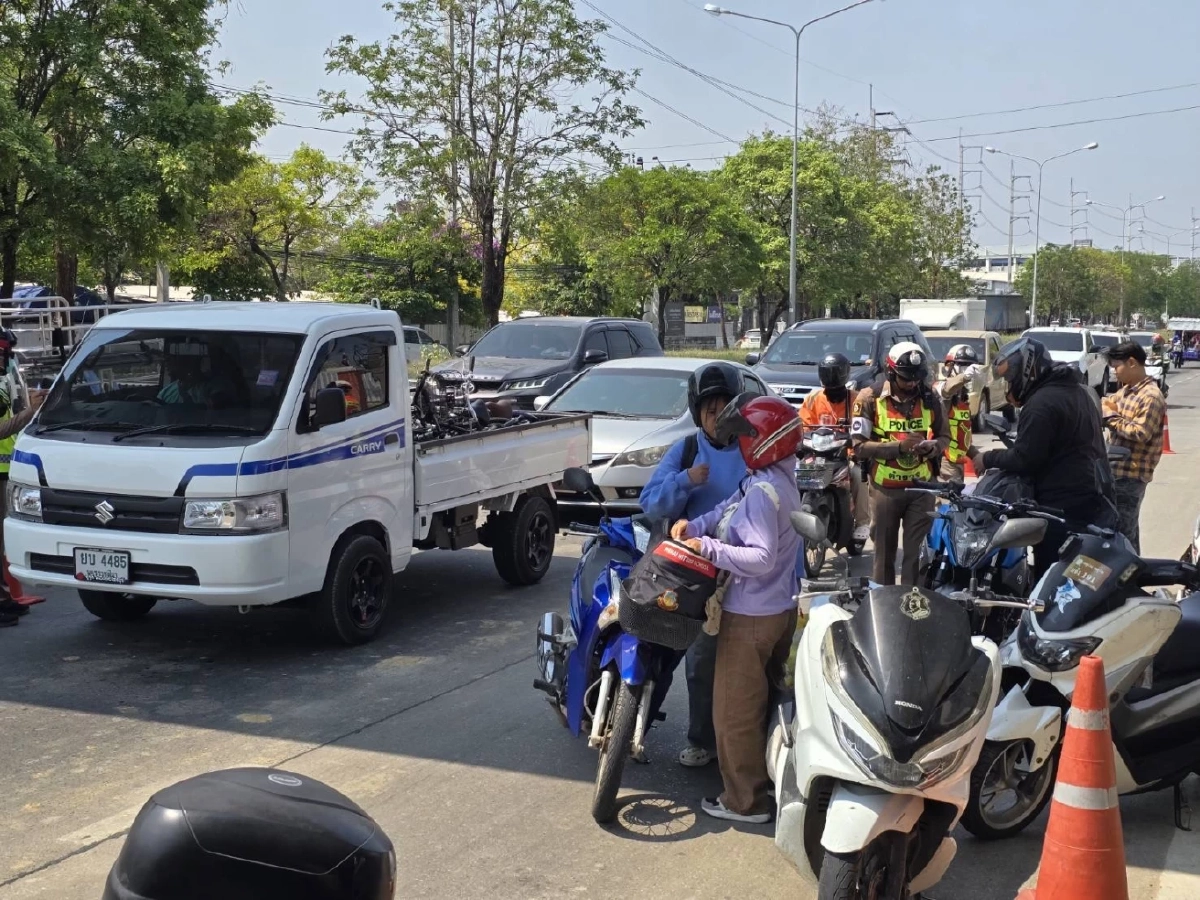 ตร.โคราชกวดขันวินัยจราจรวันแรก จับปรับจริง 10 ข้อหาหลัก