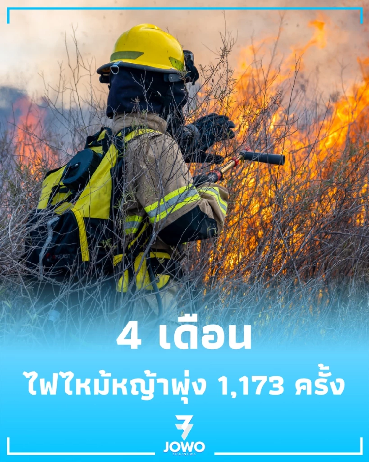 วิกฤตไฟไหม้หญ้า กทม. 4 เดือนทะลุพันครั้ง หนองจอกแชมป์เหตุสูงสุด