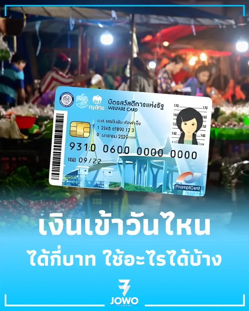 เช็กเลย บัตรสวัสดิการแห่งรัฐ เงินเข้าวันไหน เข้ากี่บาท ใช้อะไรได้บ้าง