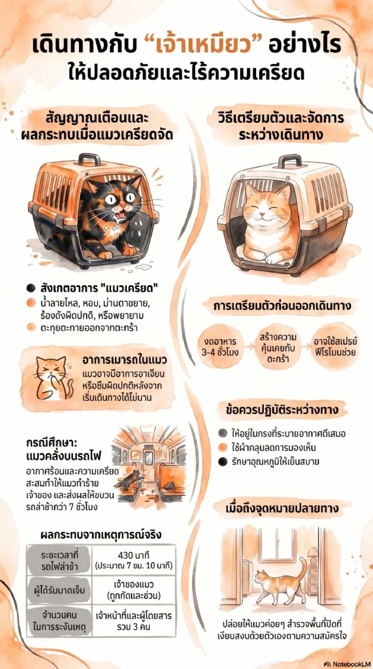 5 วิธีเตรียมความพร้อม พาแมวเดินทางไกลอย่างไรไม่ให้เครียด