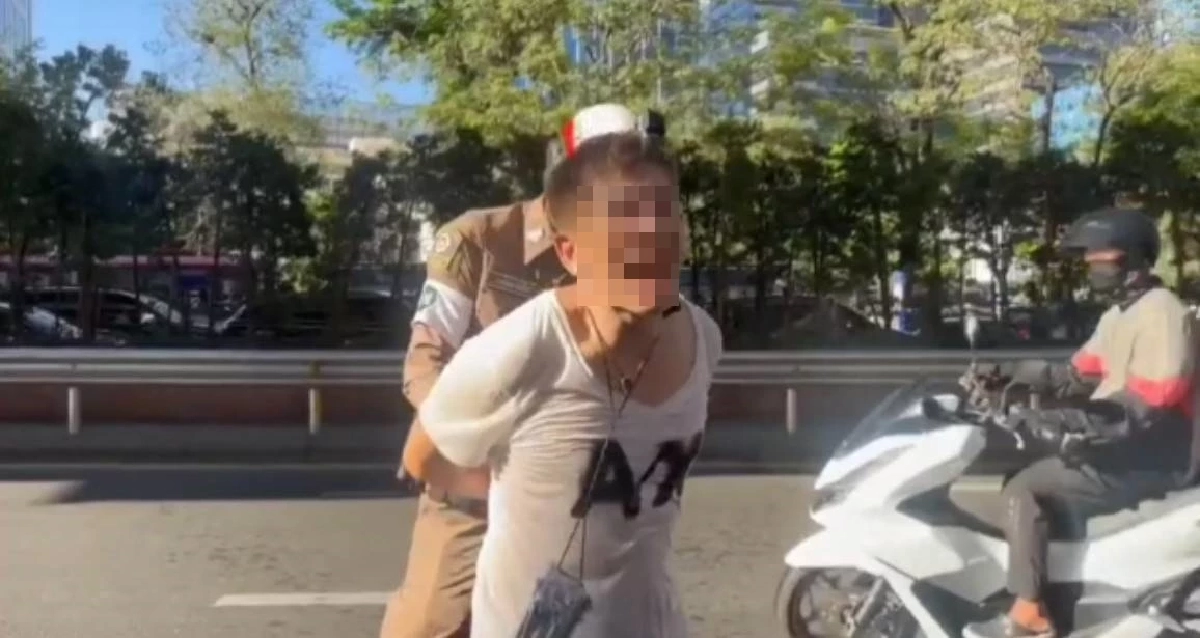 รวบหนุ่มอาศัยสงกรานต์ ลวนลามนักข่าวสาว ไม่สำนึกยังโชว์กร่างใส่