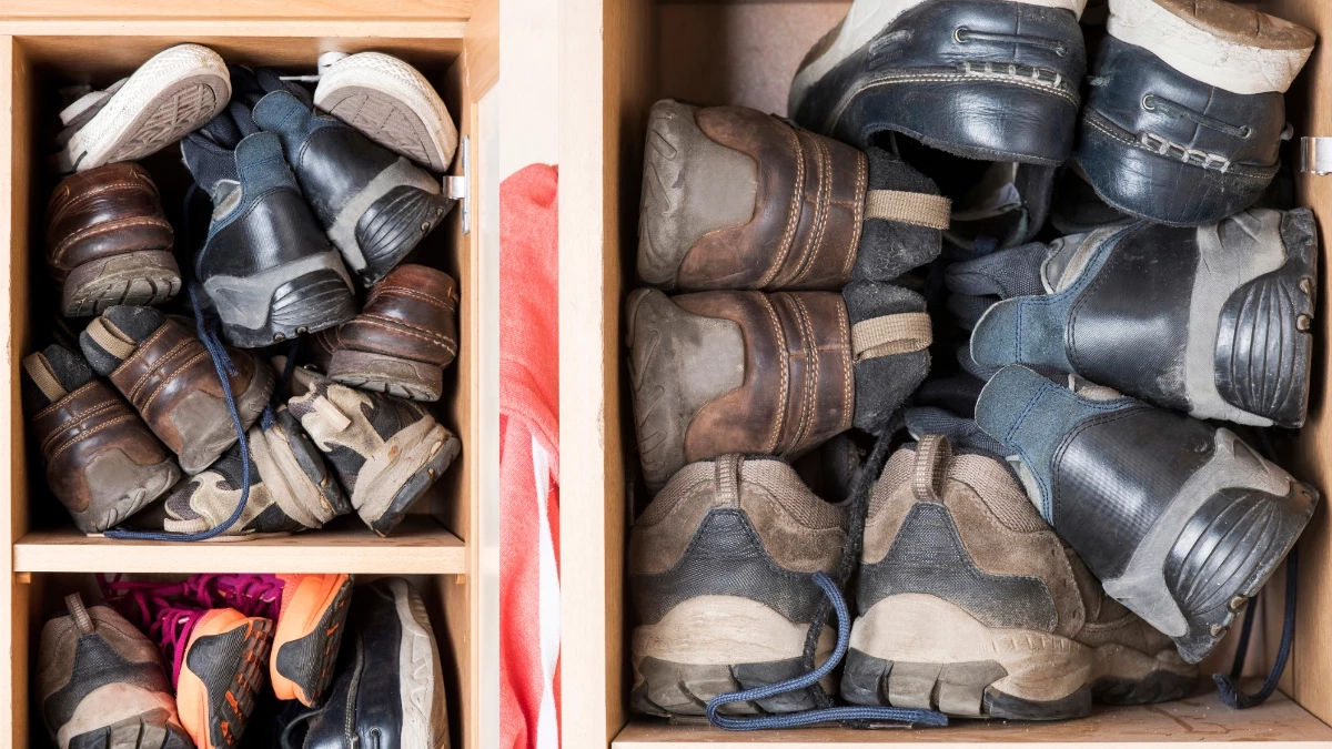 หมดปัญหากลิ่นอับ! รวม 7 วิธีดับกลิ่นตู้รองเท้า ได้ผลจริง 