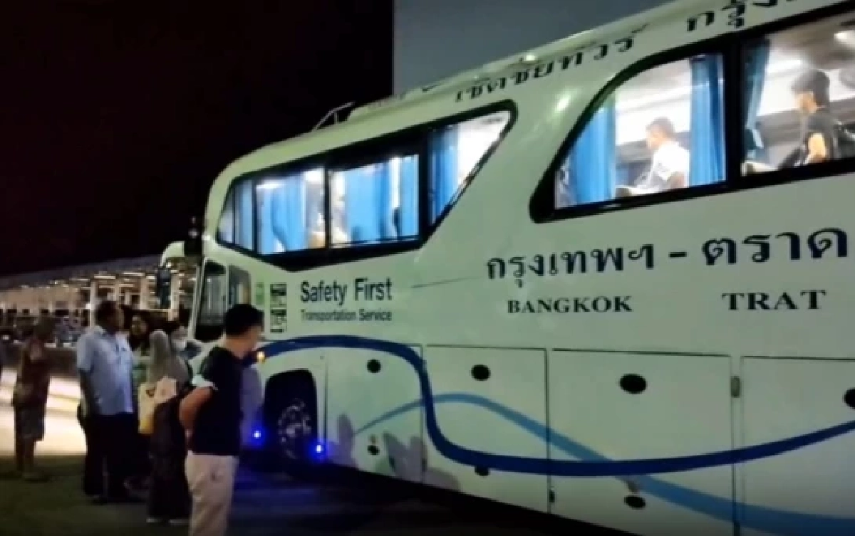 บรรยากาศขนส่งตราด 10 เมษา สุดเงียบเหงา คนกลับบ้าน-เที่ยวน้อยลง