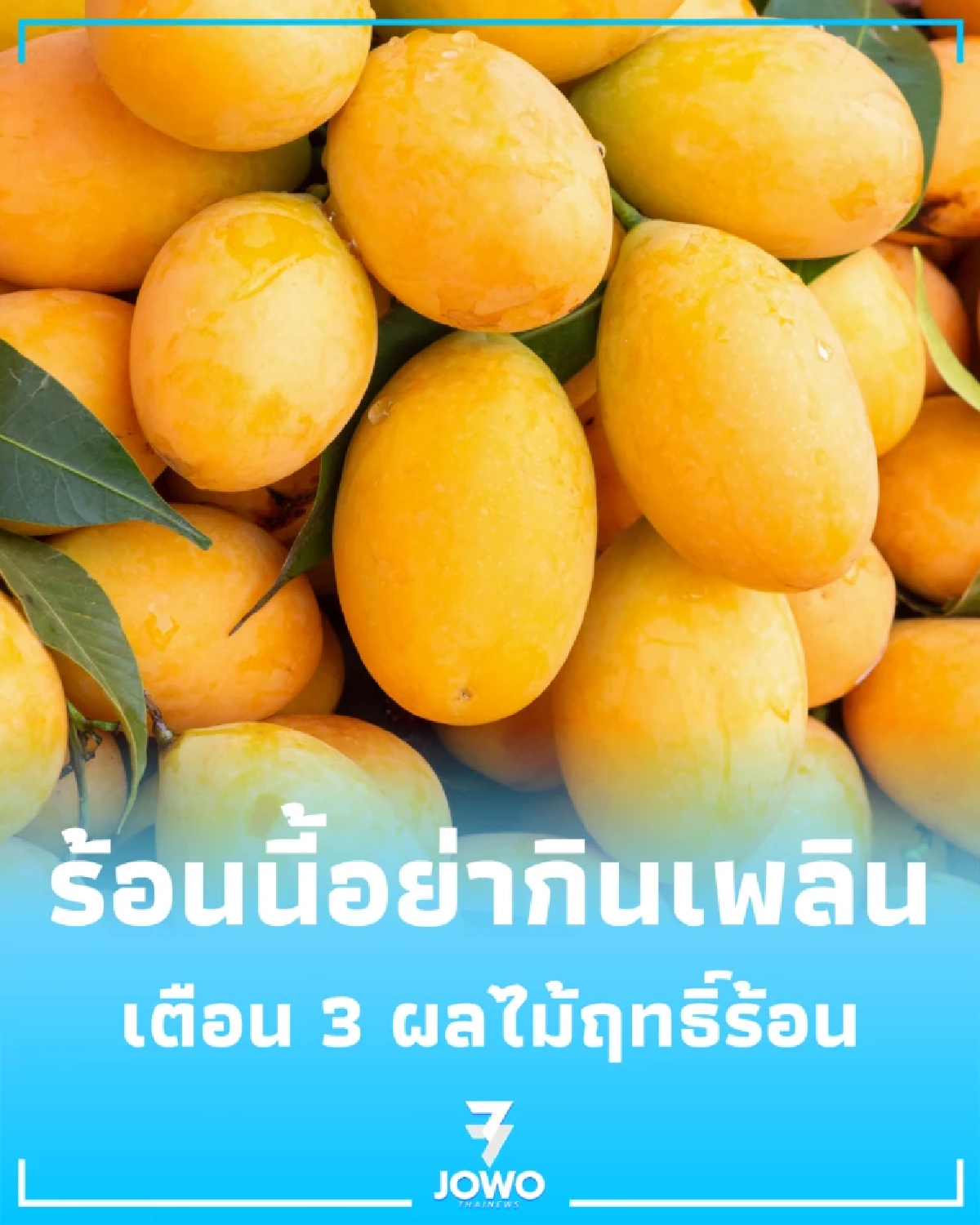 ร้อนนี้อย่ากินเพลิน เตือนผลไม้ฤทธิ์ร้อน ตัวกระตุ้นฮีทสโตรกที่หลายคนไม่รู้