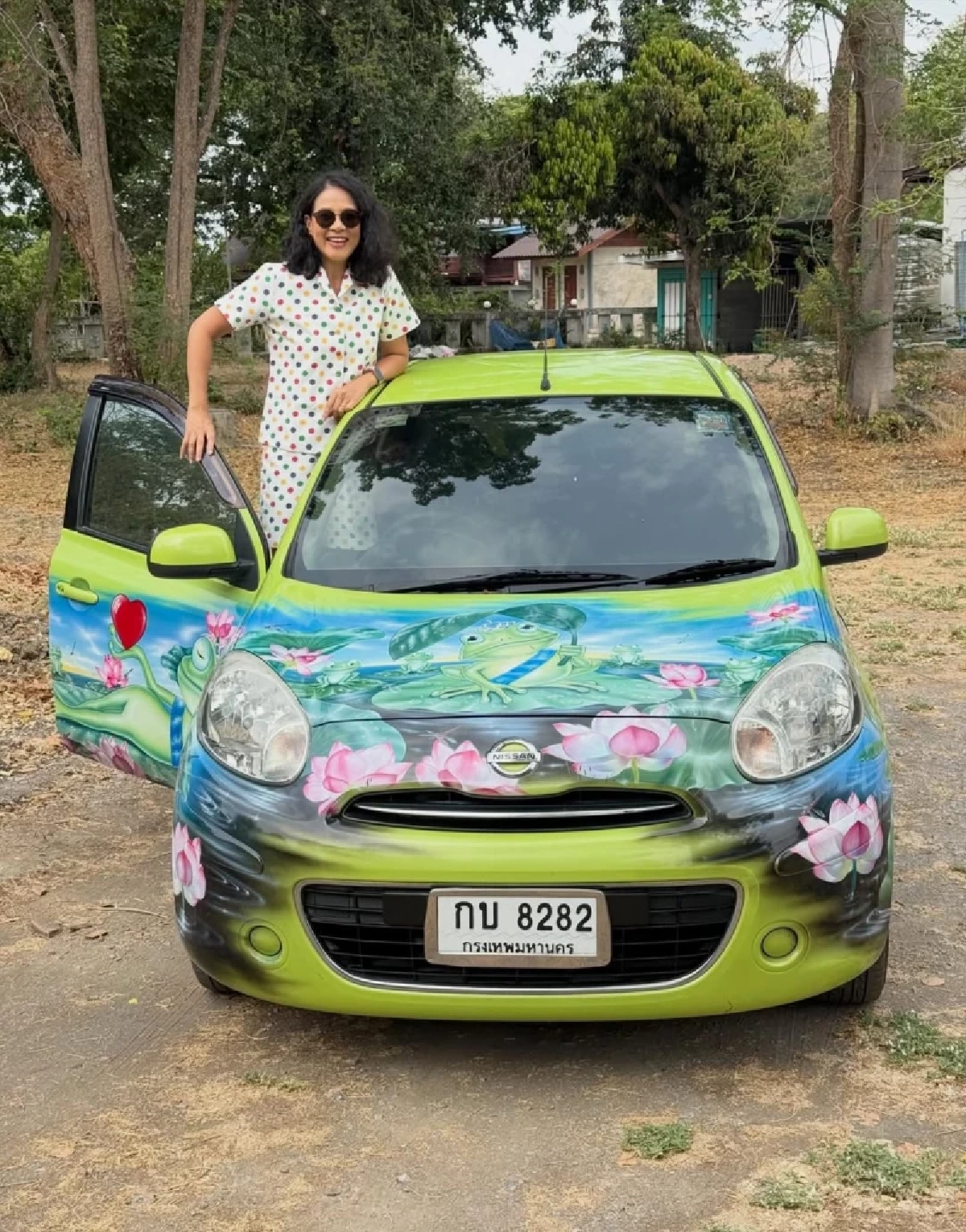 กบ ปภัสรา เปิดรถคู่ใจ ขับเข้าสวนเก็บมะม่วง ทะเบียนสวยจำง่าย