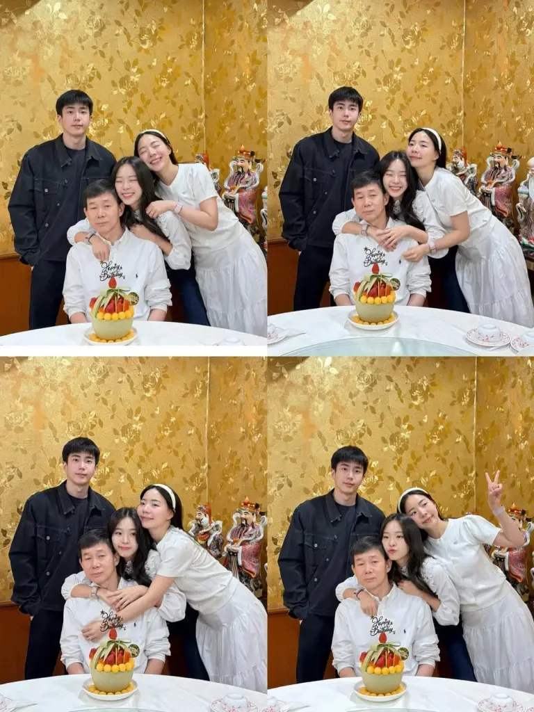 ครอบครัวนี้ละมุนมาก! แอฟ ทักษอร ร่วมอวยพรวันเกิดพ่อ นนกุล 