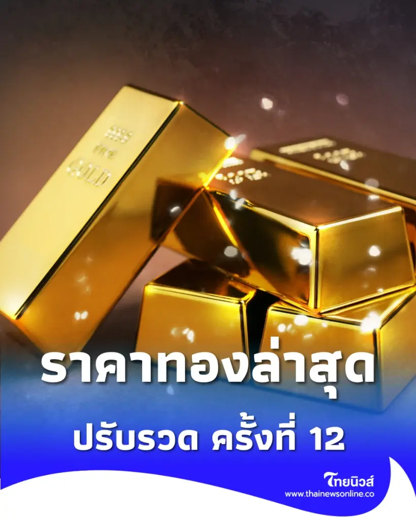 ราคาทองวันนี้ 7 พ.ค. 2569 ราคาทองช่วงบ่าย ปรับรวด ครั้งที่ 12