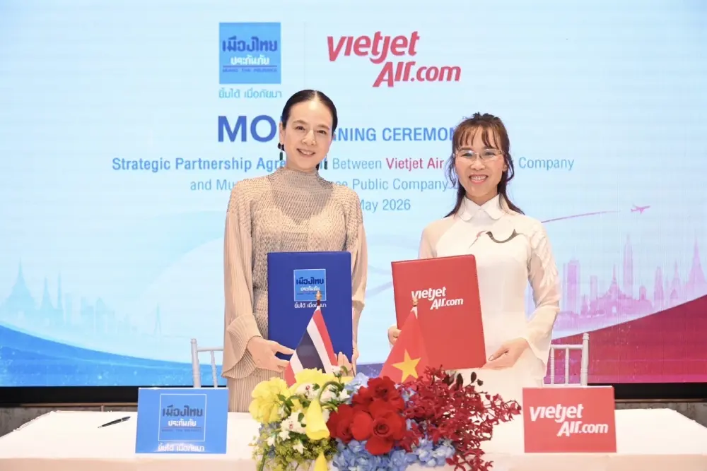 เมืองไทยประกันภัย ผนึก Vietjet Group ปั้นพันธมิตร ธุรกิจ ฟุตบอล ไทย-เวียดนาม