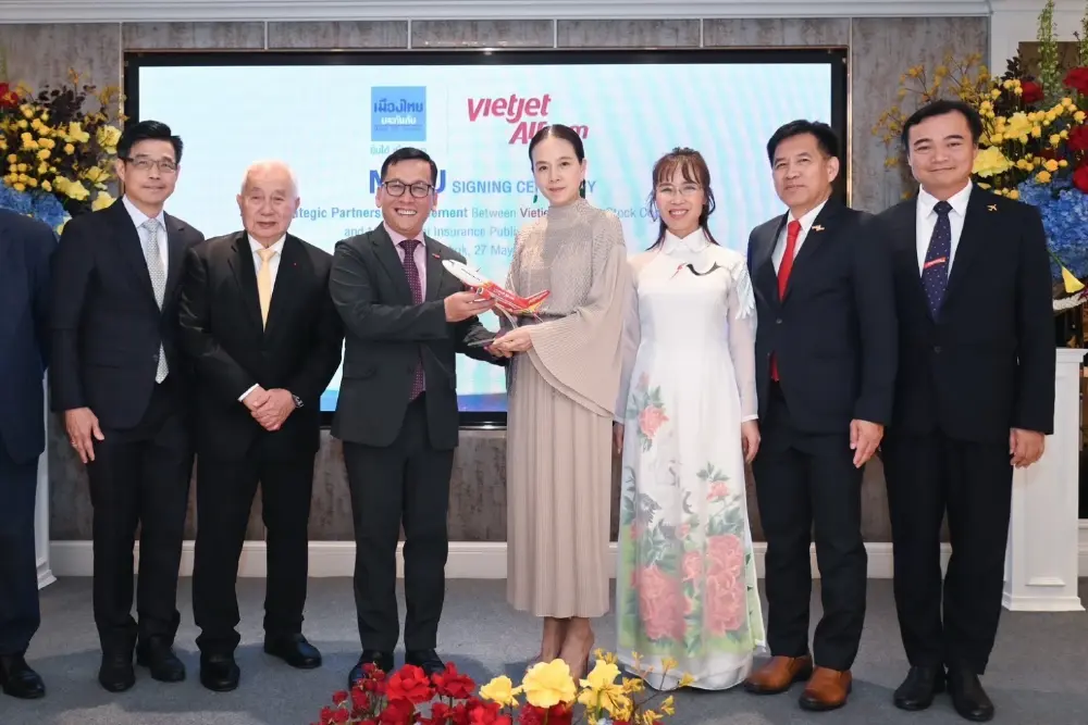 เมืองไทยประกันภัย ผนึก Vietjet Group ปั้นพันธมิตร ธุรกิจ ฟุตบอล ไทย-เวียดนาม