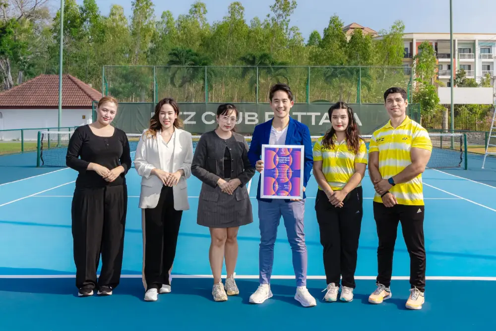 "ฟิตซ์คลับพัทยา" สร้างชื่อเสียงระดับโลก คว้ารางวัล ITF Masters Star Tournament Recognition Award