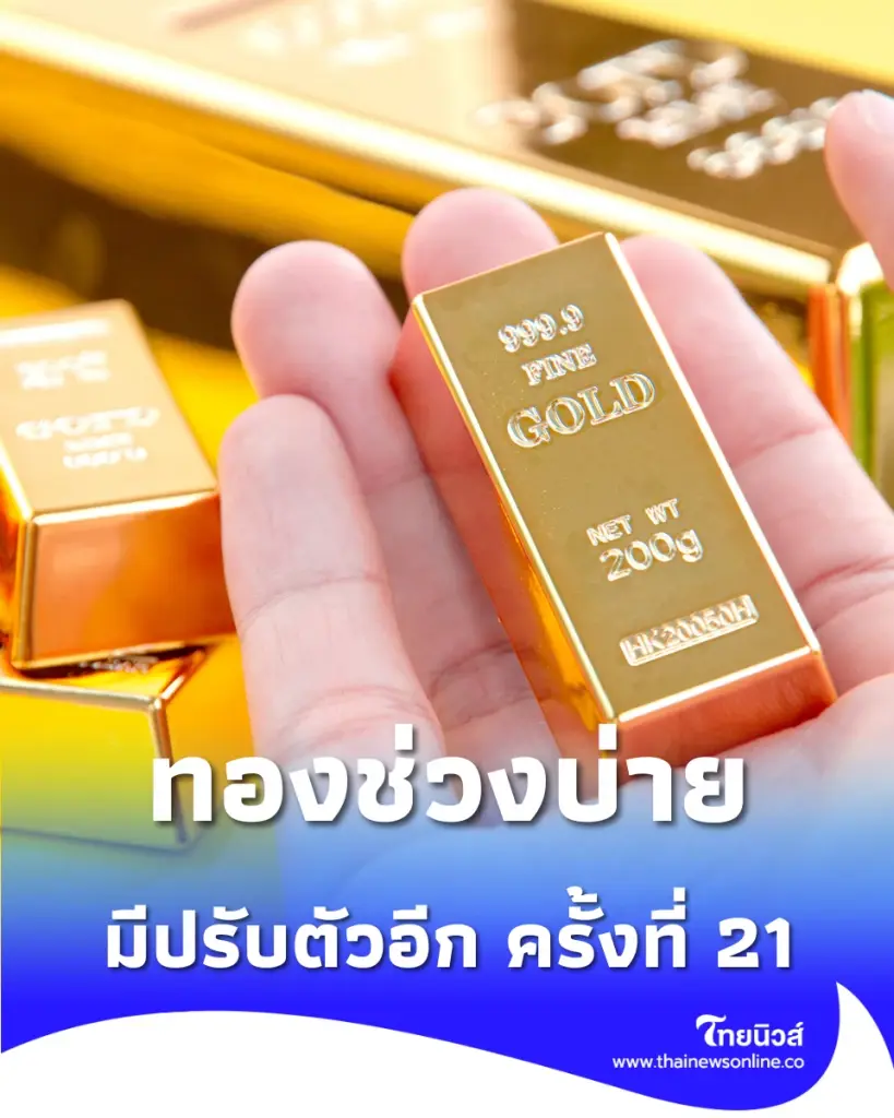 ราคาทองวันนี้ 18 พ.ค. 69 ราคาทองช่วงบ่าย มีปรับตัวอีก ครั้งที่ 21
