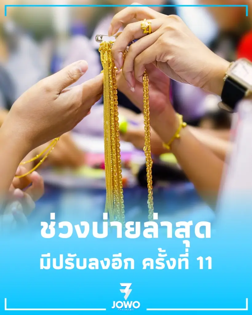 ราคาทองวันนี้ 11 พ.ค. 69 ราคาทองช่วงบ่ายล่าสุดมีปรับอีก ครั้งที่ 11