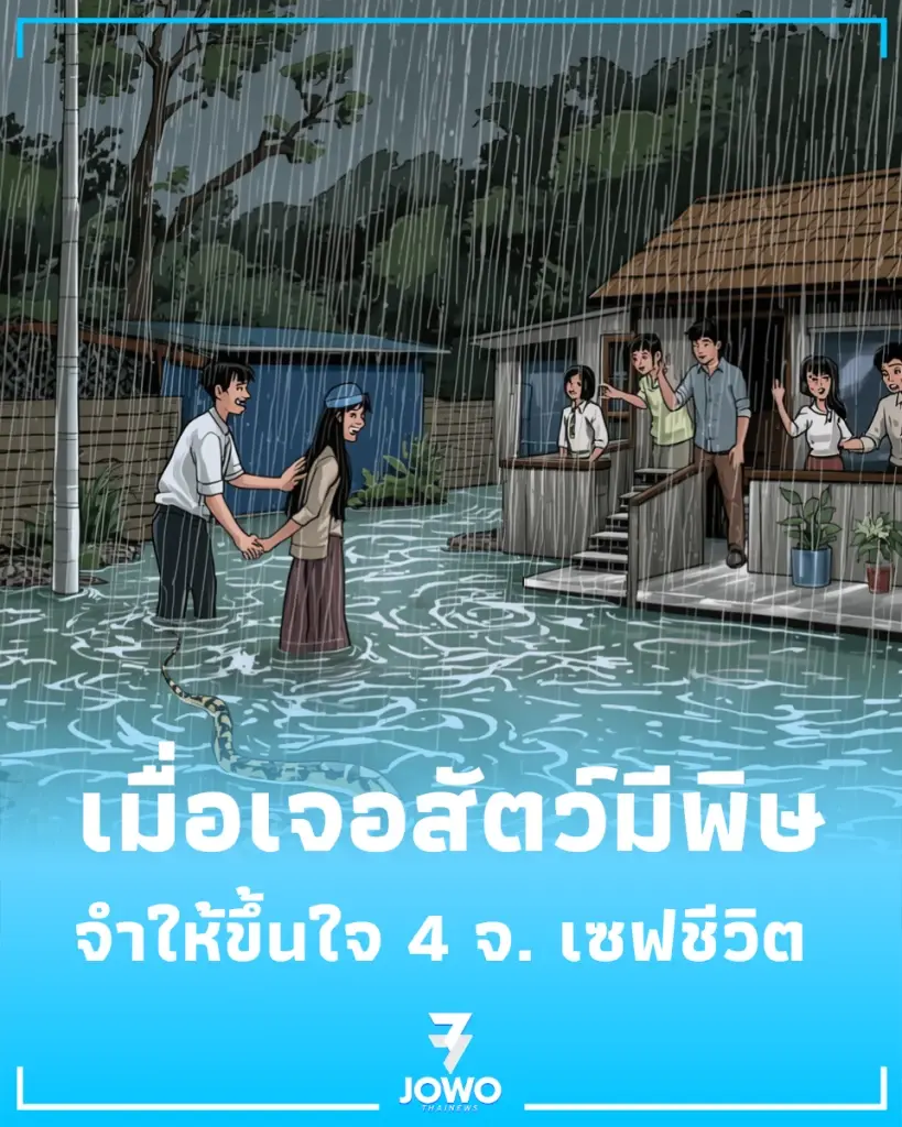 เปิดสูตร 4จ. รับมืองูพิษกัด พร้อมขั้นตอนปฐมพยาบาลที่ถูกต้องเพื่อเซฟชีวิต