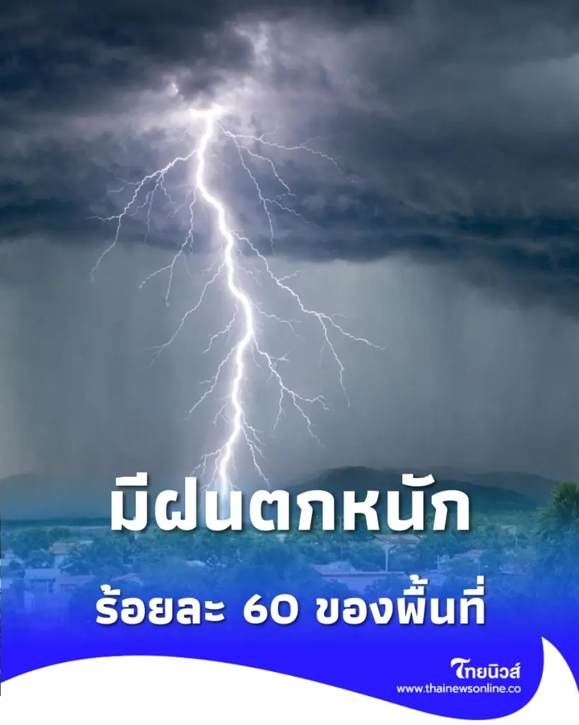 กรมอุตุฯ ยกระดับเฝ้าระวัง น้ำป่า-น้ำท่วมฉับพลัน ทั่วไทยวันนี้