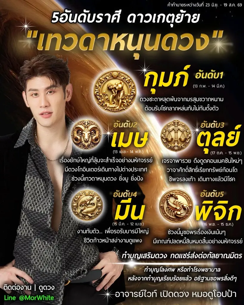 5 ราศีเท่านั้น ดาวเกตุย้าย 23 มิ.ย. ดวงหลุดพ้นมรสุม โชคลาภหล่นทับ
